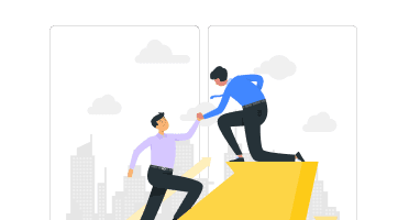 Salesforce data migration concept showing cloud transfer, data servers, and system integration process